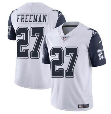 Royce Freeman Dallas Cowboys white Color Rush jersey