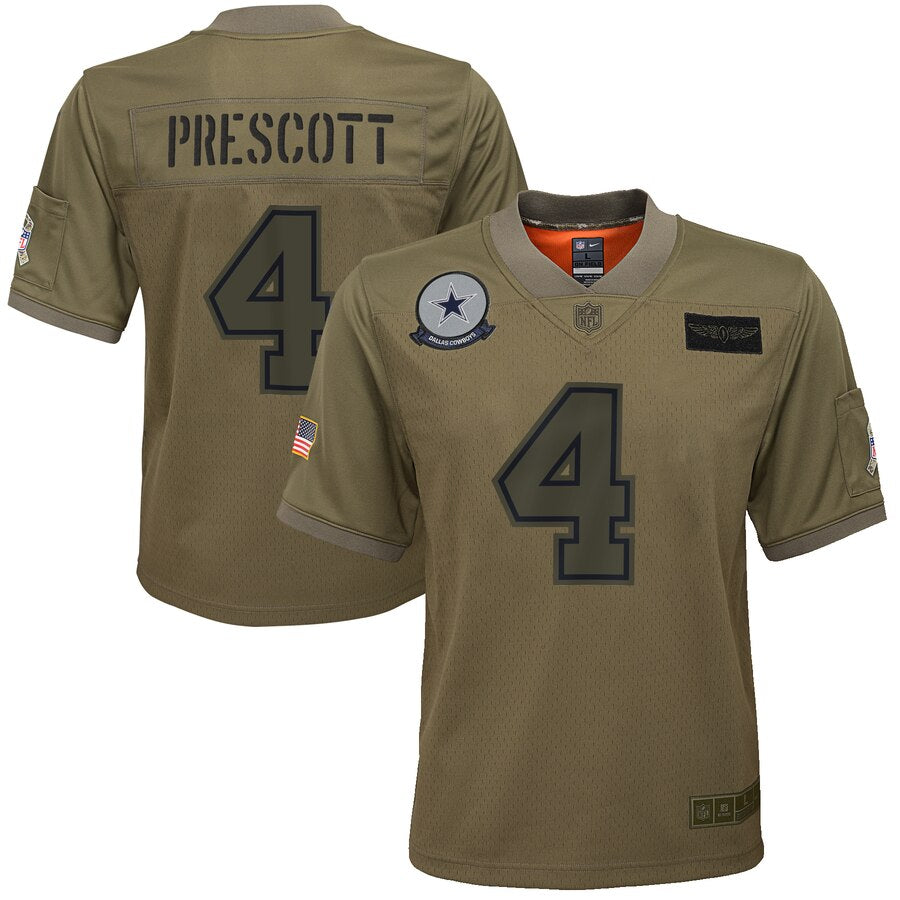 Dak Prescott Dallas Cowboys camo Salute To Service jersey