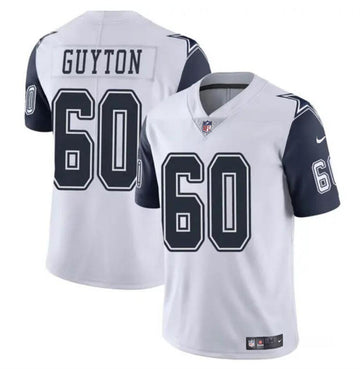 Tyler Guyton Dallas Cowboys white Color Rush jersey