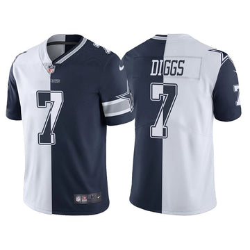 Trevon Diggs Dallas Cowboys navy Split jersey