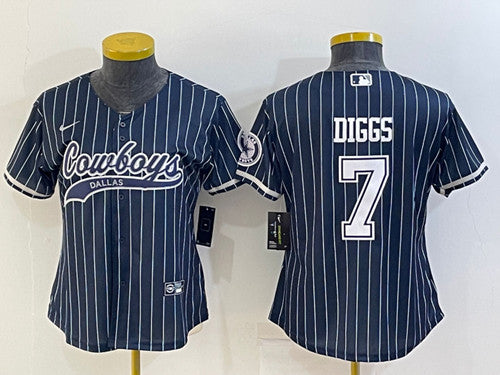 Trevon Diggs Dallas Cowboys navy jersey