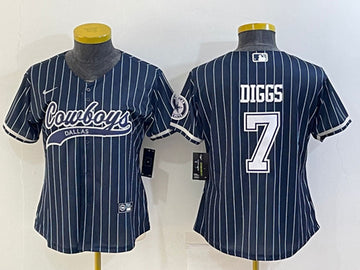 Trevon Diggs Dallas Cowboys navy jersey