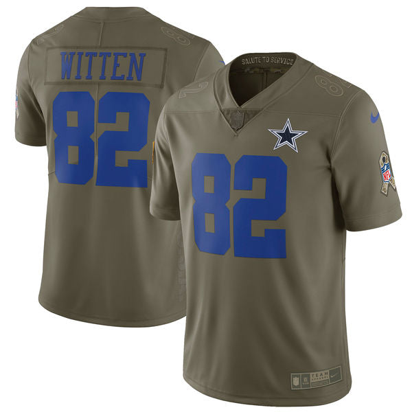 Jason Witten Dallas Cowboys olive Salute To Service jersey