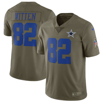 Jason Witten Dallas Cowboys olive Salute To Service jersey