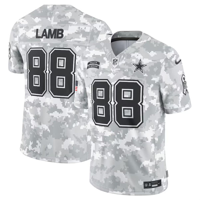 CeeDee Lamb Dallas Cowboys camo Salute To Service jersey