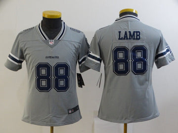 CeeDee Lamb Dallas Cowboys gray jersey