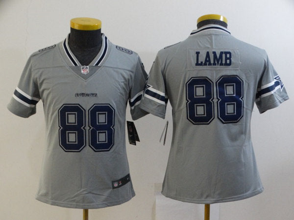 CeeDee Lamb Dallas Cowboys gray jersey