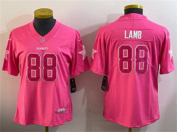 CeeDee Lamb Dallas Cowboys pink jersey