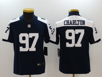 Taco Charlton Dallas Cowboys navy Throwback jersey