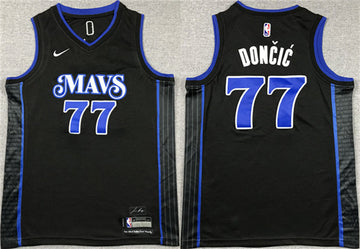 Luka Doncic Dallas Mavericks black City Edition jersey
