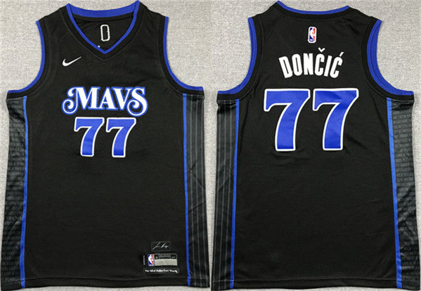 Luka Doncic Dallas Mavericks black City Edition jersey