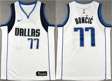Luka Doncic Dallas Mavericks white jersey