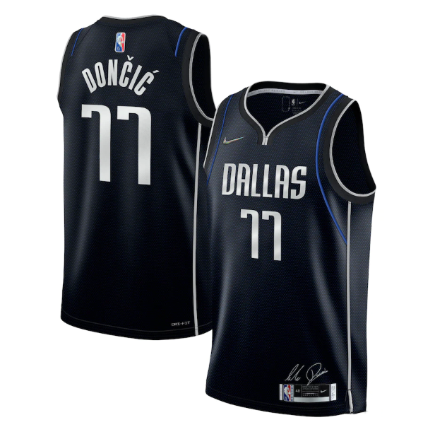Custom Dallas Mavericks navy jersey