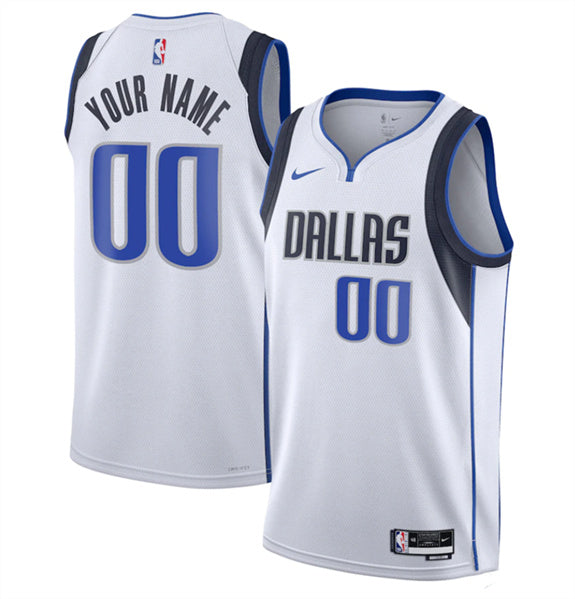 Custom Dallas Mavericks white jersey