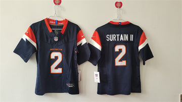 Pat Surtain II Denver Broncos navy FUSE jersey