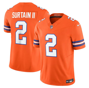 Pat Surtain II Denver Broncos orange FUSE jersey
