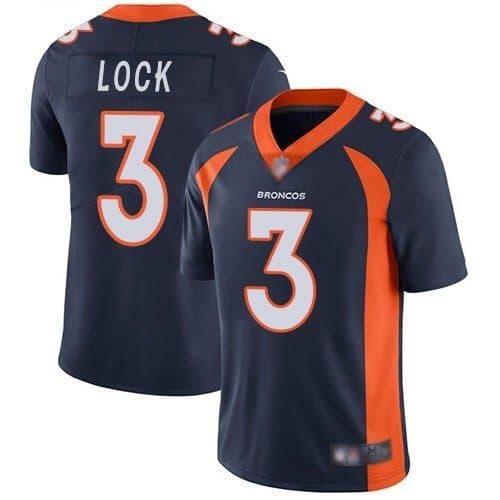 Drew Lock Denver Broncos black jersey