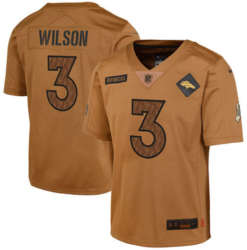Russell Wilson Denver Broncos brown Salute To Service jersey
