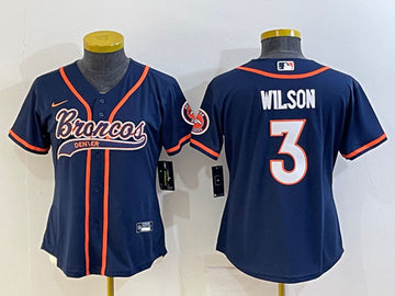Russell Wilson Denver Broncos navy jersey