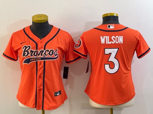 Russell Wilson Denver Broncos orange jersey