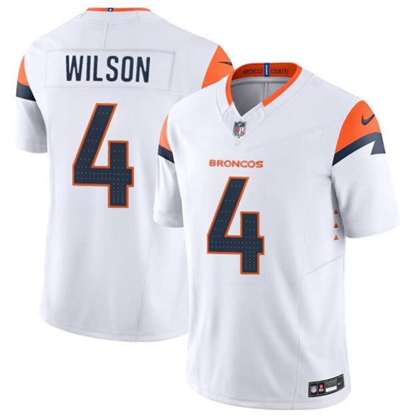Zach Wilson Denver Broncos white FUSE jersey