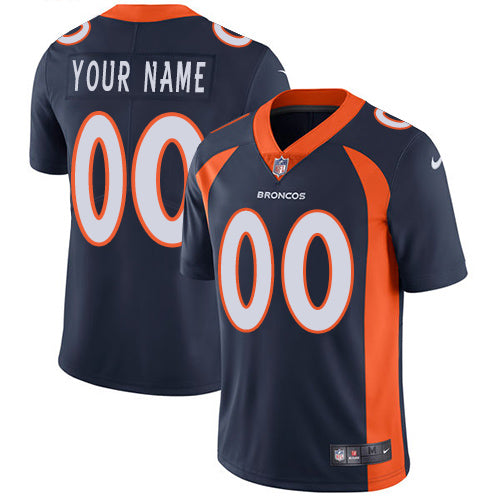 Custom Denver Broncos navy jersey