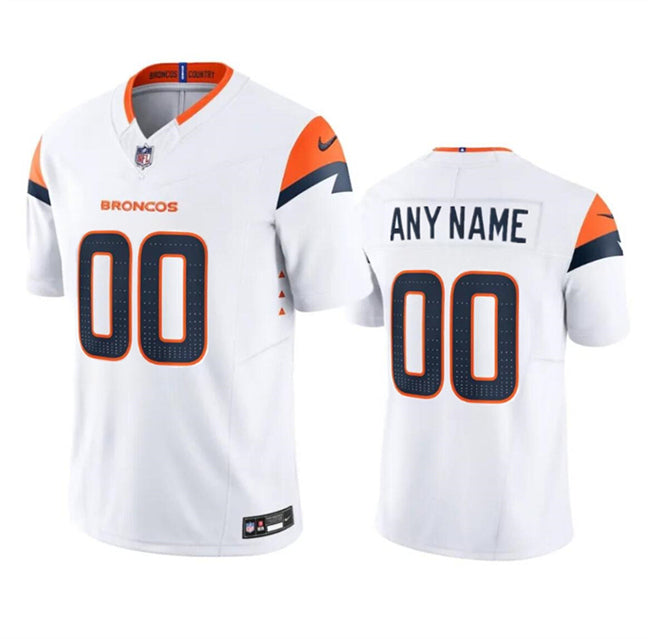 Custom Denver Broncos white FUSE jersey