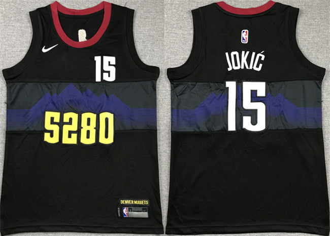 Nikola Jokic Denver Nuggets black City Edition jersey