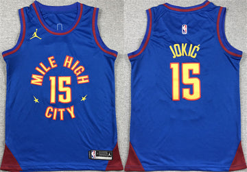 Nikola Jokic Denver Nuggets blue jersey