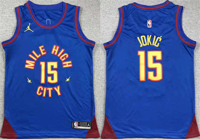 Nikola Jokic Denver Nuggets blue jersey