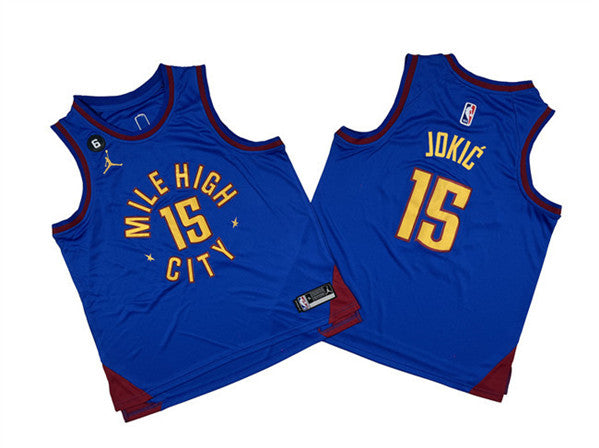 Nikola Jokic Denver Nuggets blue jersey