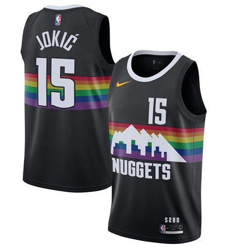 Denver Nuggets black City Edition jersey