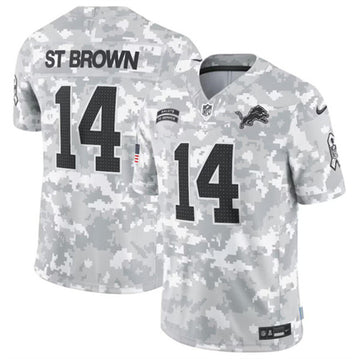 Amon-Ra St Detroit Lions brown Salute To Service jersey