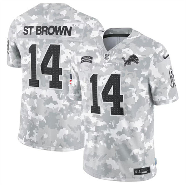 Amon-Ra St Detroit Lions brown Salute To Service jersey