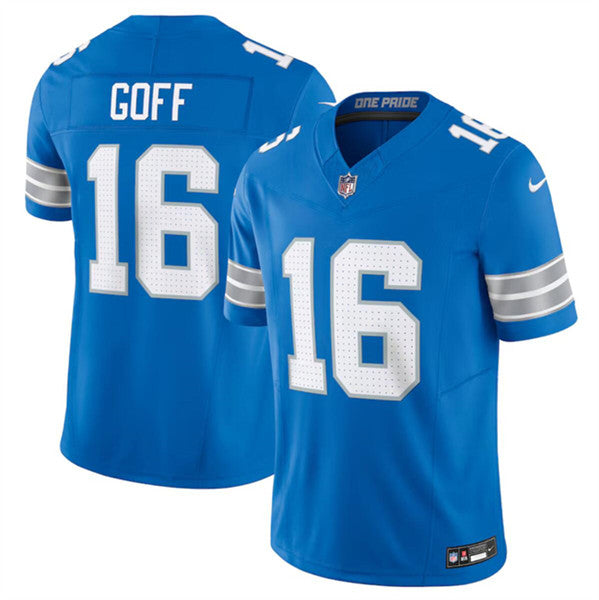 Jared Goff Detroit Lions blue FUSE jersey