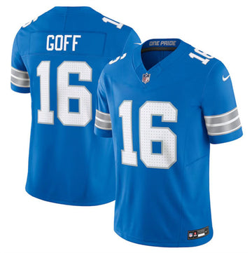 Jared Goff Detroit Lions blue FUSE jersey