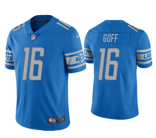 Jared Goff Detroit Lions blue jersey