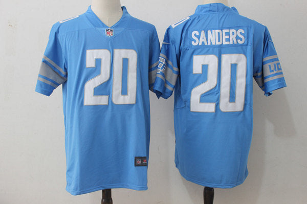 Barry Sanders Detroit Lions blue jersey
