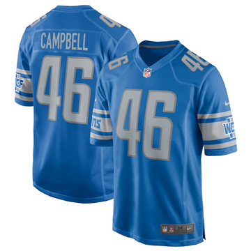 Jack Campbell Detroit Lions blue Game jersey
