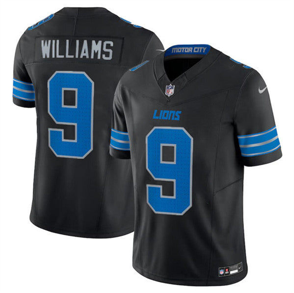 Jameson Williams Detroit Lions black FUSE jersey