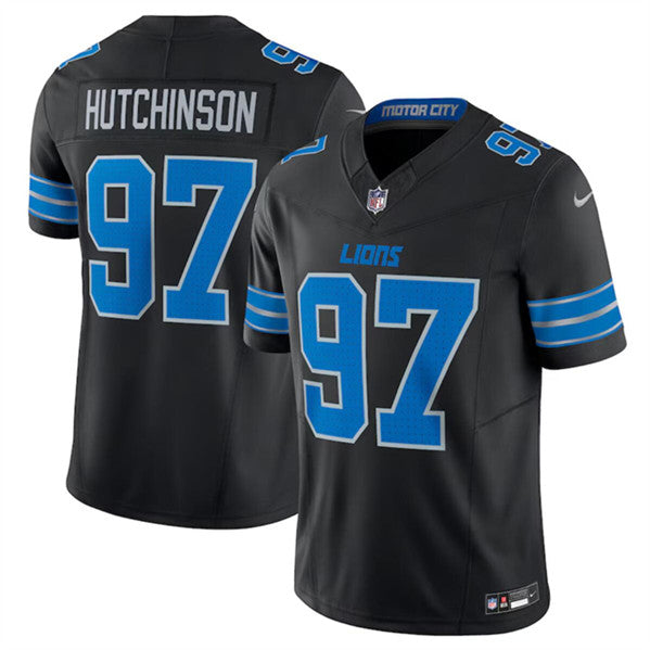 Aidan Hutchinson Detroit Lions black FUSE jersey
