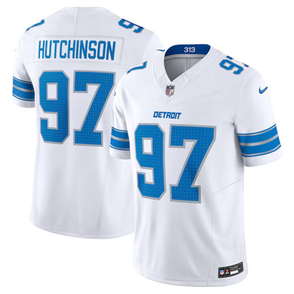 Aidan Hutchinson Detroit Lions white FUSE jersey