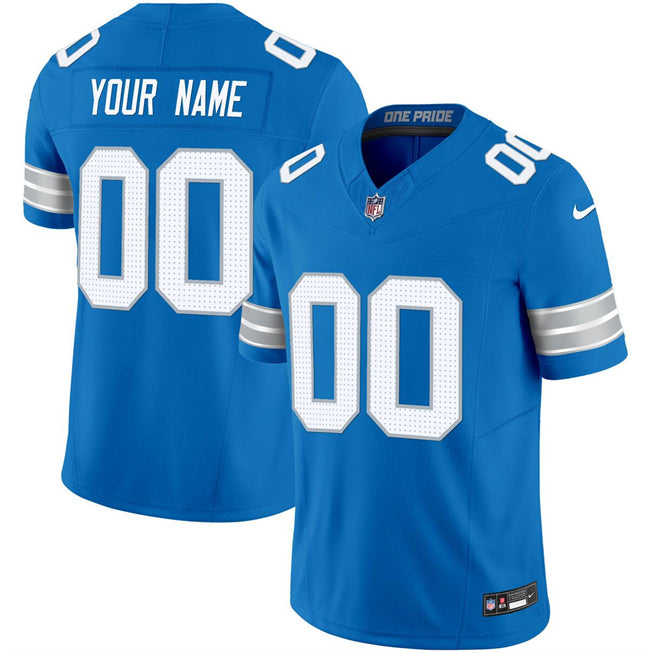 Custom Detroit Lions blue FUSE jersey
