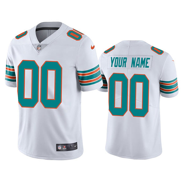 Custom Miami Dolphins white jersey