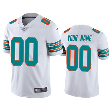 Custom Miami Dolphins white jersey