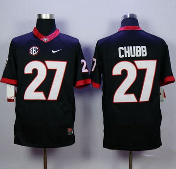 Nick Chubb Georgia Bulldogs black jersey