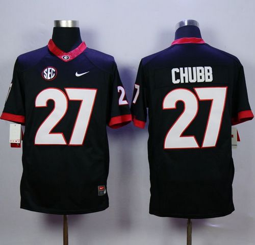 Nick Chubb Georgia Bulldogs black jersey