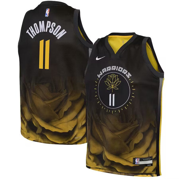 Klay Thompson Golden State Warriors black City Edition jersey