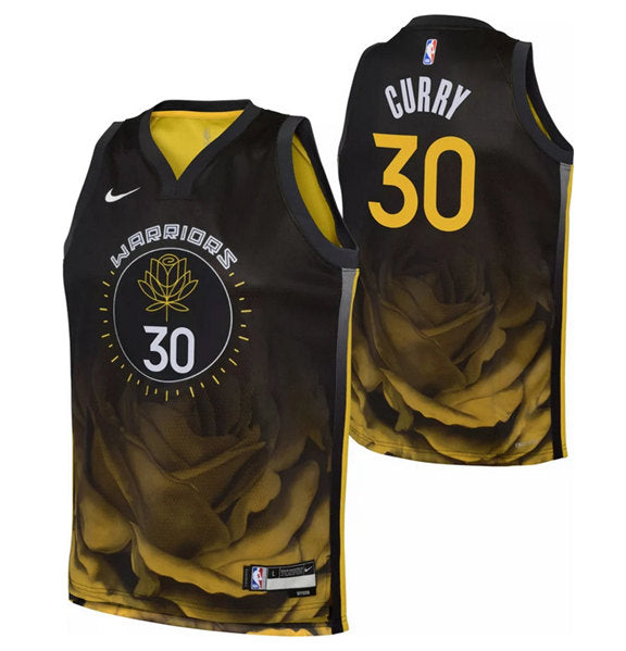 Stephen Curry Golden State Warriors black City Edition jersey