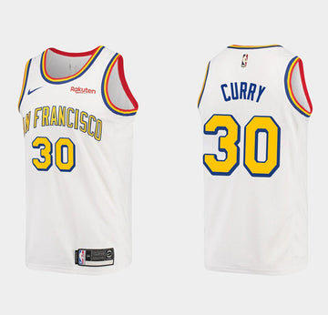 Stephen Curry Golden State Warriors white Classic jersey